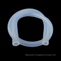 Tube en silicone élastique de caoutchouc de paroi mince transparent de haute température